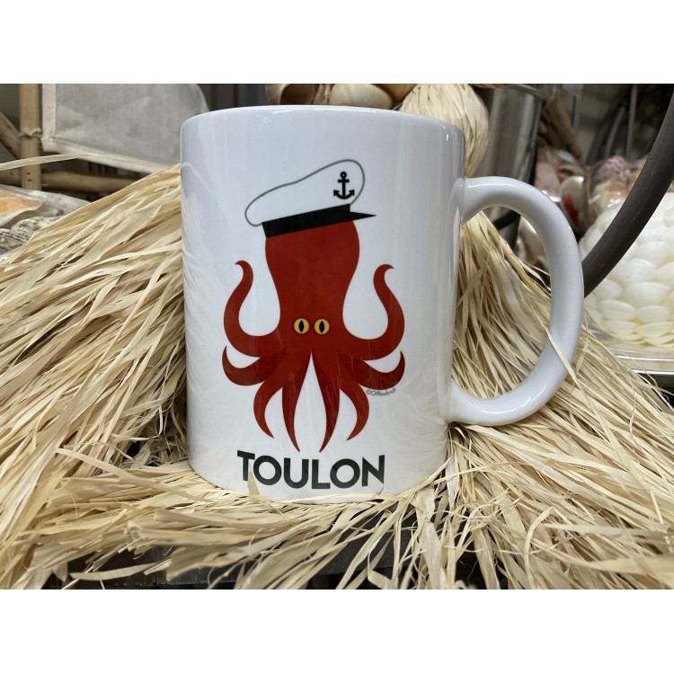 Mug pour café, thé ou tisane Le poulpe marin de Toulon